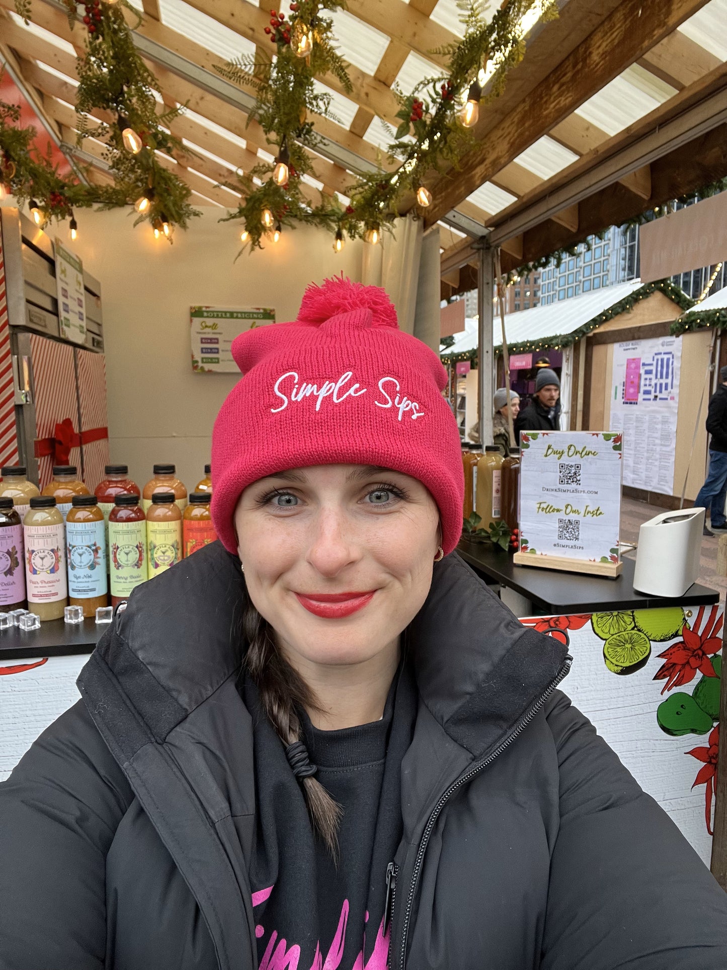 Winter Pom Pom Hat